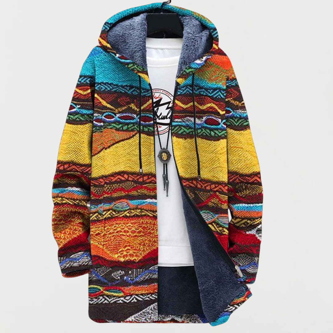 Sweatshirt mit Tribal-Kunst