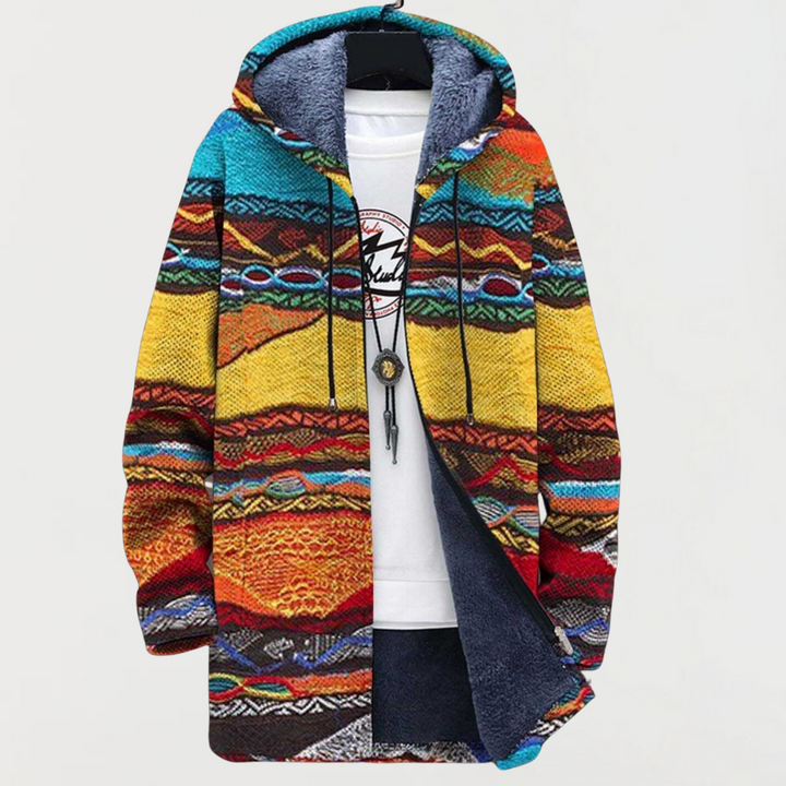 Sweatshirt mit Tribal-Kunst