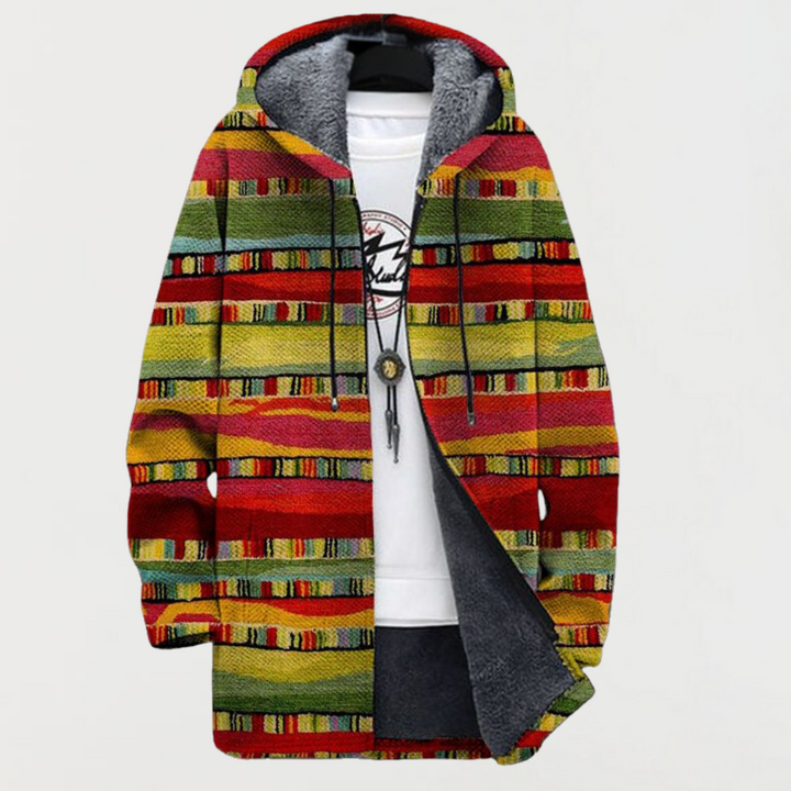 Cardigan mit ethnischen Streifen