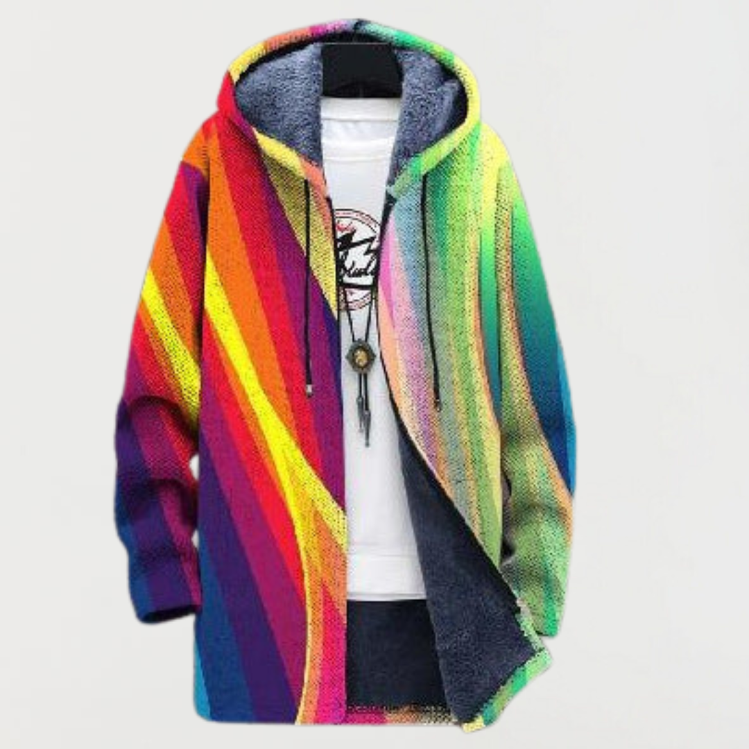 Sweatshirt mit Regenbogenstreifen