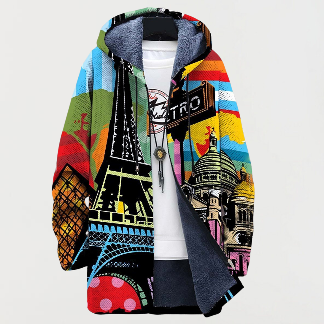 Sweater mit urbanem Muster