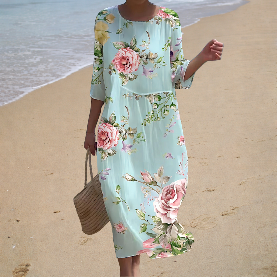Greta | Fließendes langes Kleid – chic und bequem
