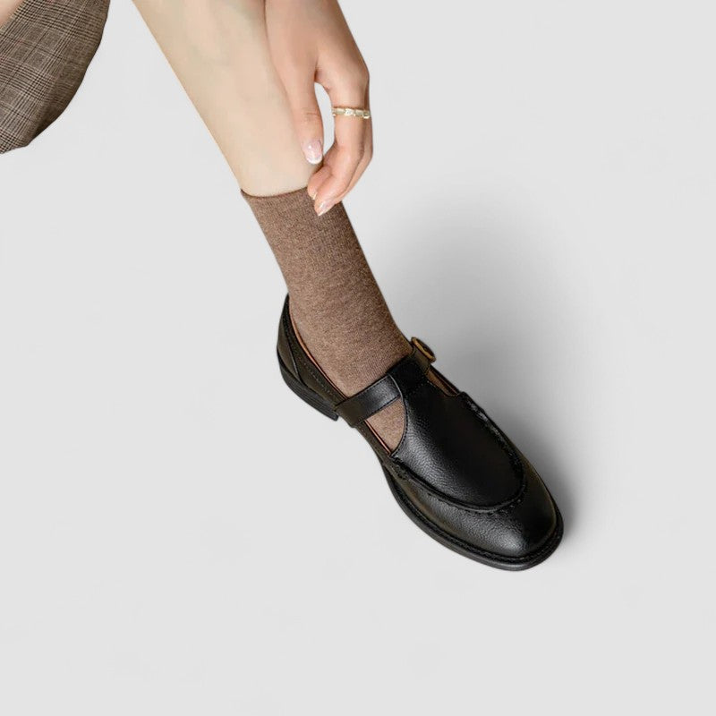 Zhelynne | Orthopädische Mary Jane Schuhe mit quadrater Spitze