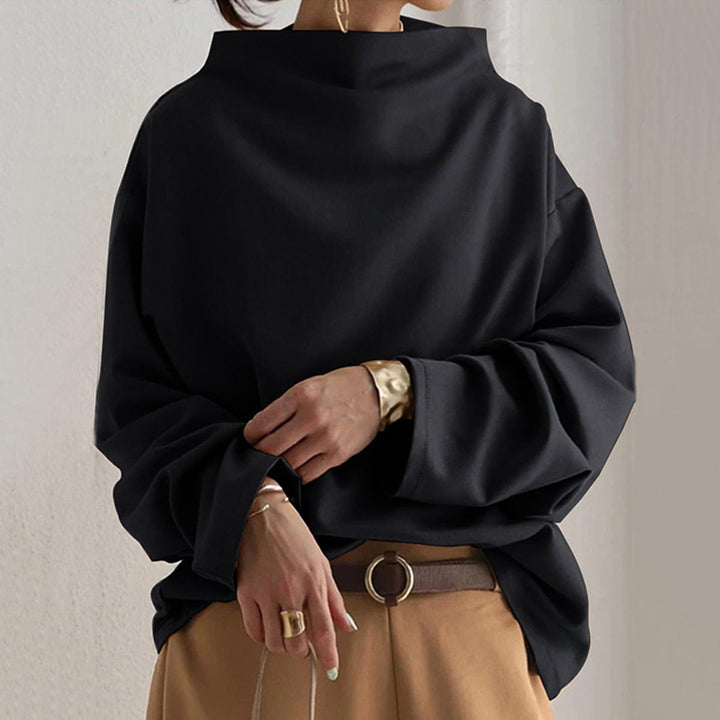 Lisa | Lässiger Pullover mit Stehkragen