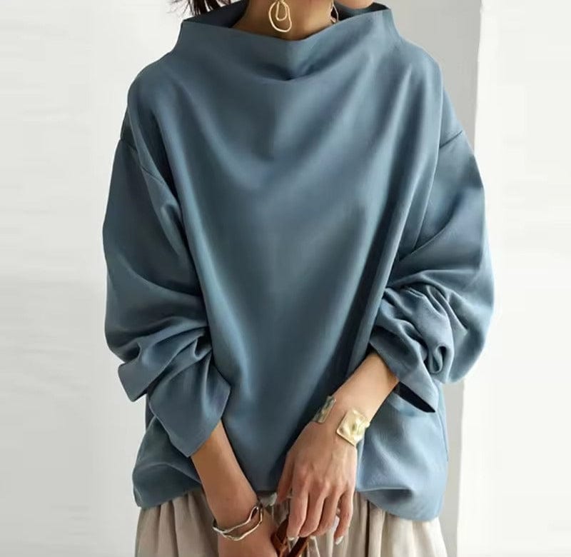 Lisa | Lässiger Pullover mit Stehkragen