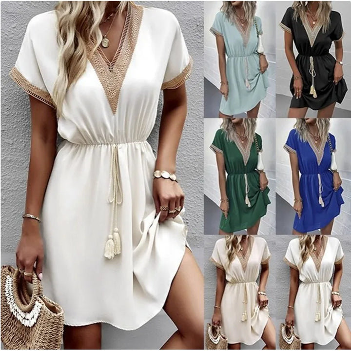 Sabrina - Elegantes Boho-Kleid