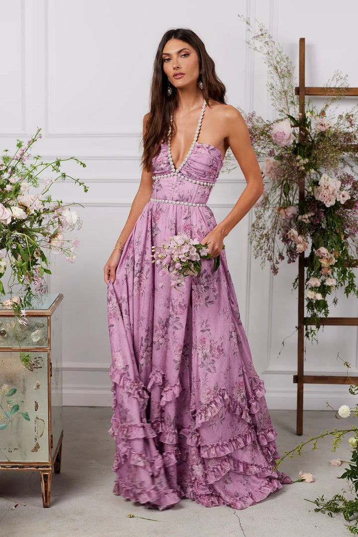 VALESKA | Vintage Blumen Maxikleid für die Sommerhochzeit