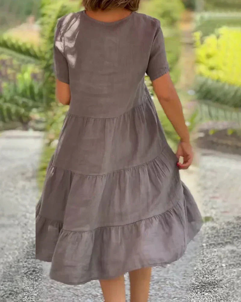 Bexley - Lässiges Sommerkleid mit V-Ausschnitt