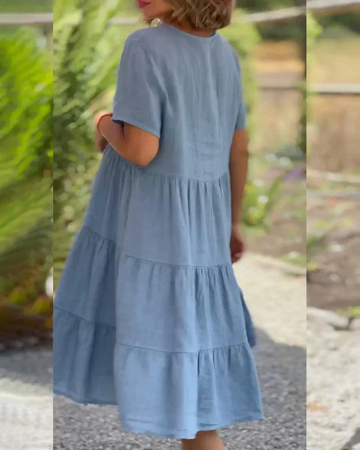 Bexley - Lässiges Sommerkleid mit V-Ausschnitt