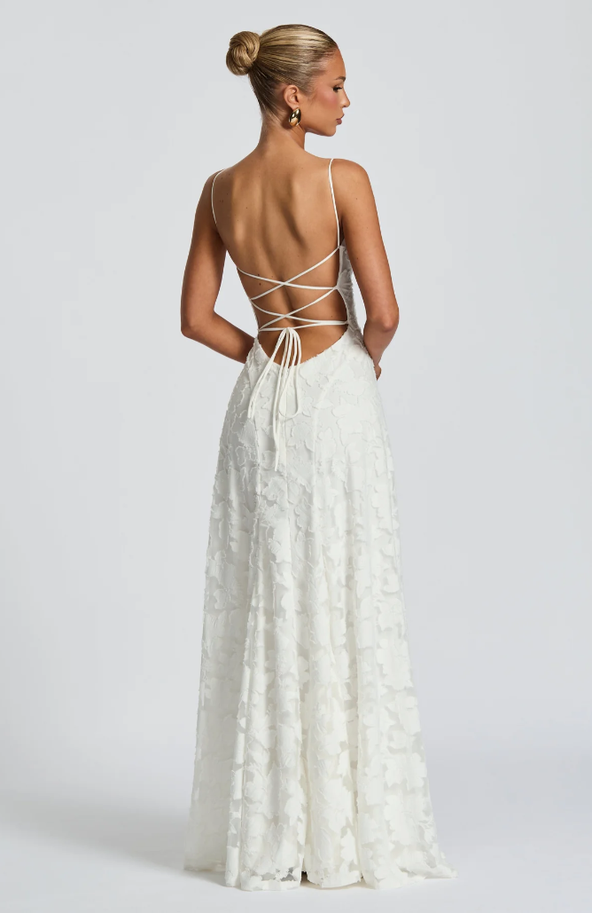 SOFIA | Elegantes Spitzen Maxikleid für Hochzeitsgäste