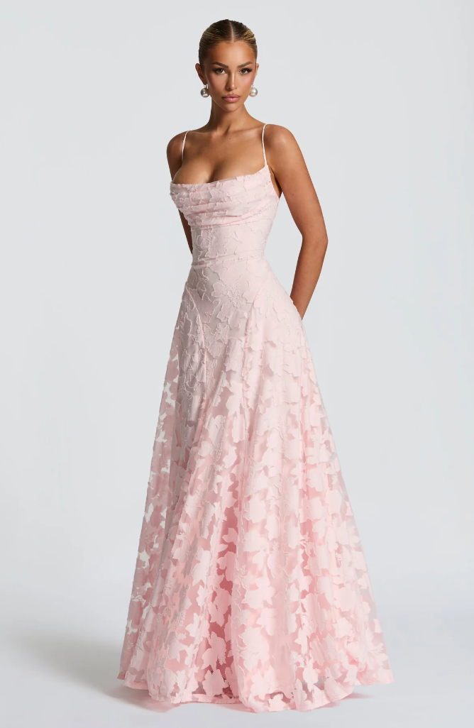 SOFIA | Elegantes Spitzen Maxikleid für Hochzeitsgäste