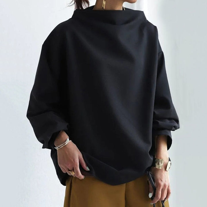Lisa | Lässiger Pullover mit Stehkragen