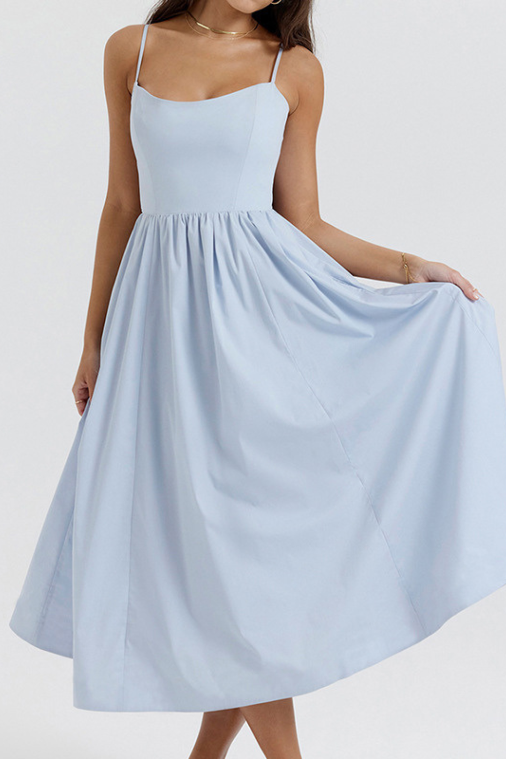 ESTELLE | Elegantes Korsett Midikleid für die Sommerhochzeit