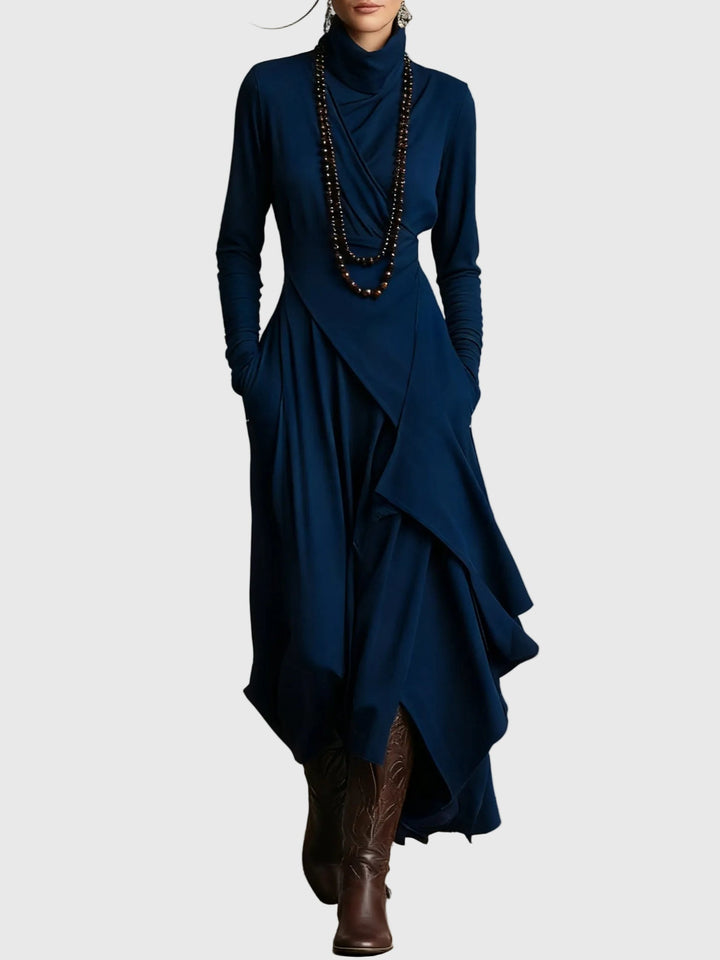 Violett | Maxikleid Plissiert