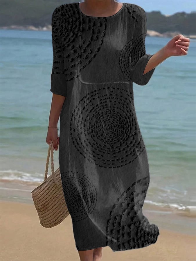 Theresa | Legeres besticktes Damenkleid