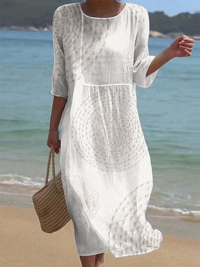 Helene | Legeres besticktes Damenkleid