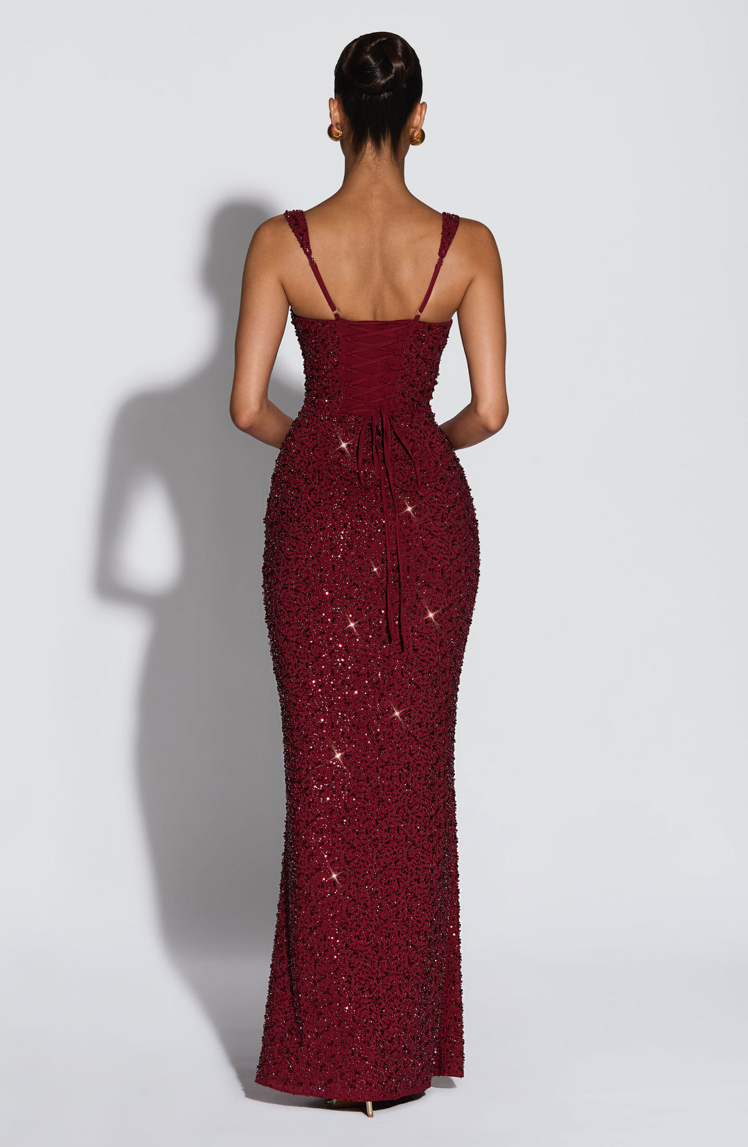 ROSALIND | Glamouröses Maxikleid mit Eckigem Ausschnitt