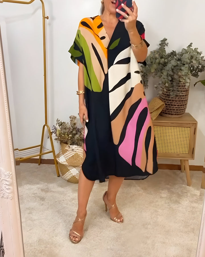 Rianna - Kleid mit Abstraktem Muster