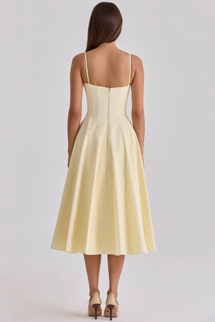 JASMYN | Fließendes Midikleid für die Sommerhochzeit