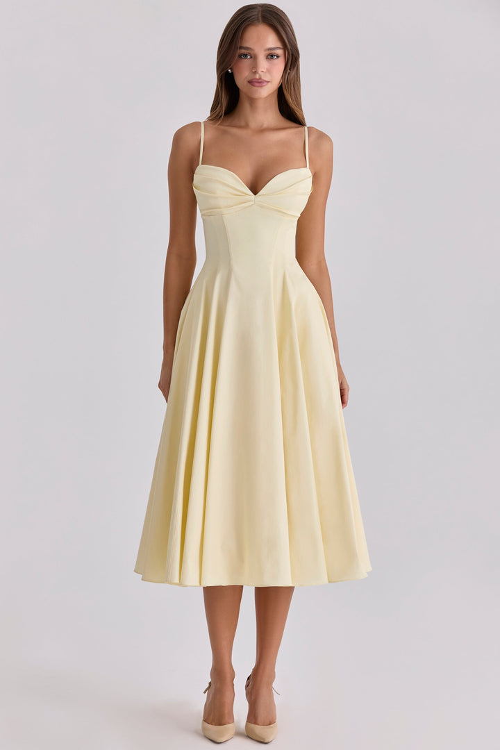 JASMYN | Fließendes Midikleid für die Sommerhochzeit