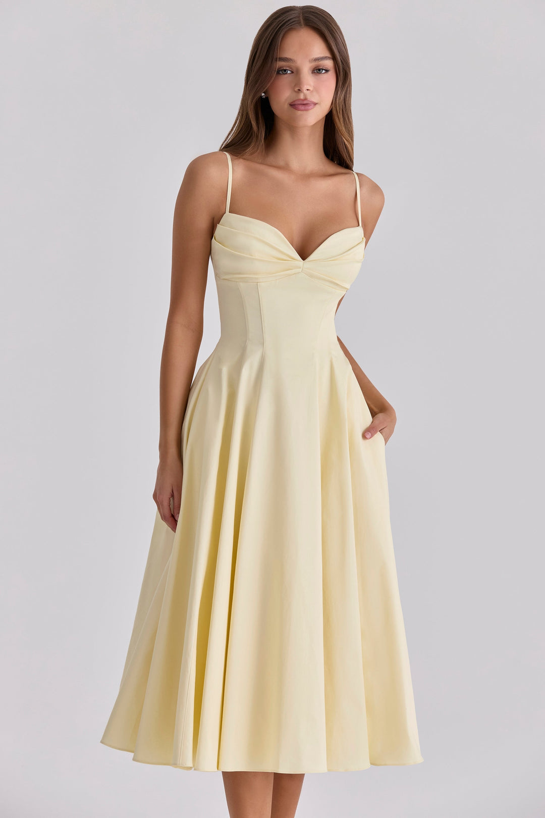 JASMYN | Fließendes Midikleid für die Sommerhochzeit