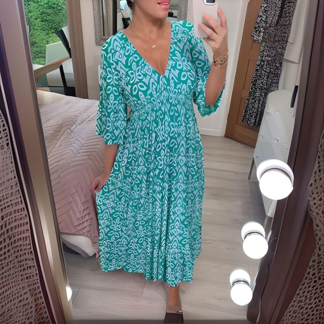 Lillia - Bedrucktes Boho-Kleid