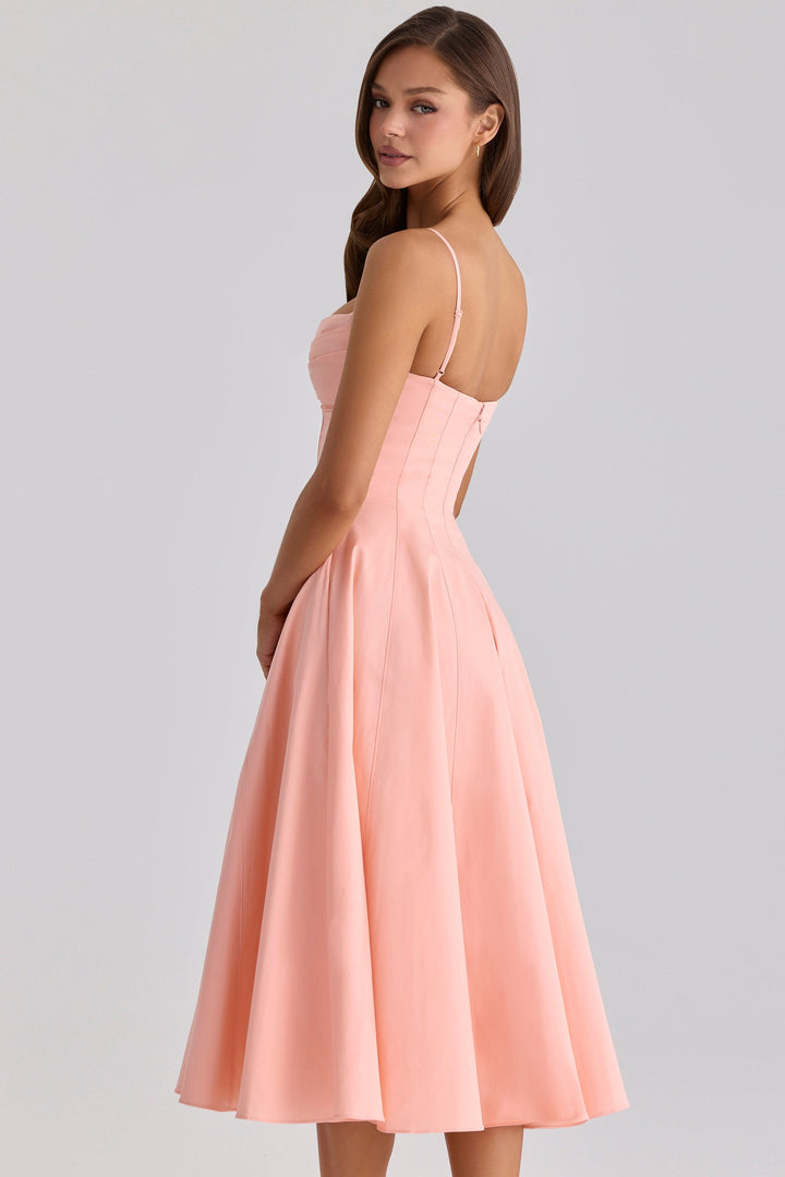 JASMYN | Fließendes Midikleid für die Sommerhochzeit