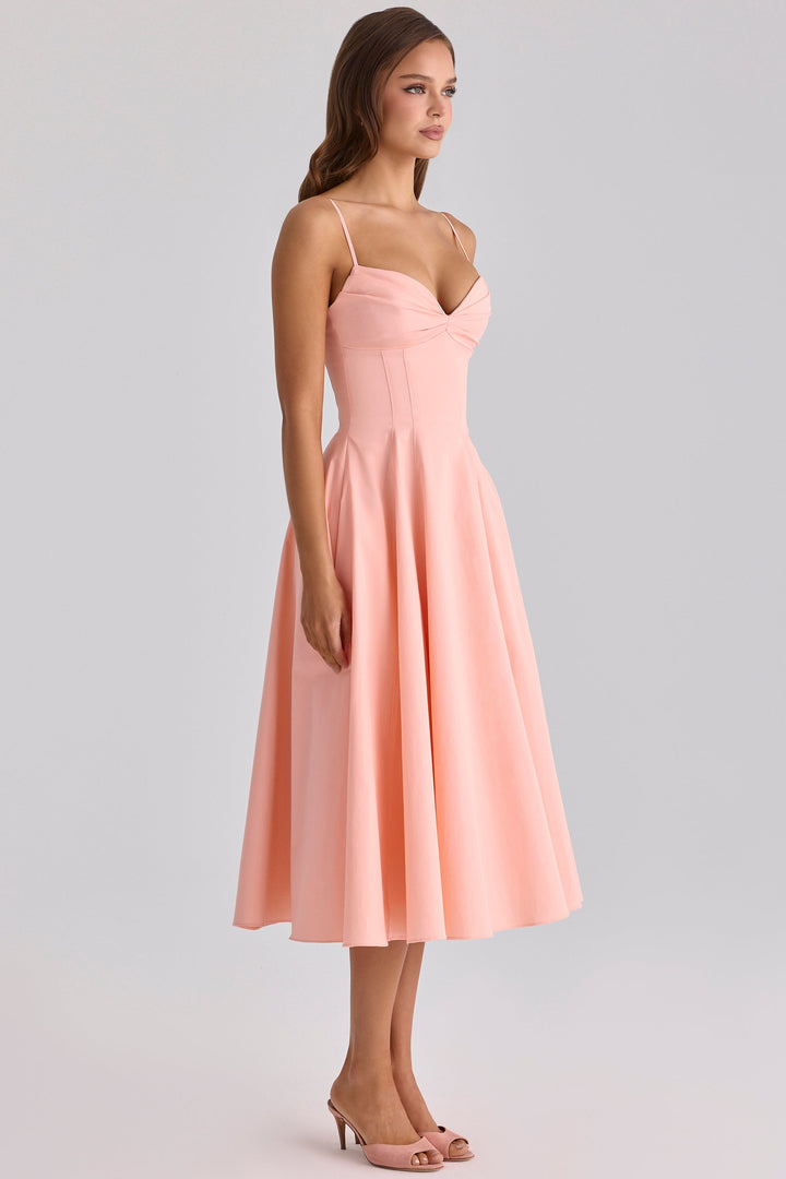 JASMYN | Fließendes Midikleid für die Sommerhochzeit