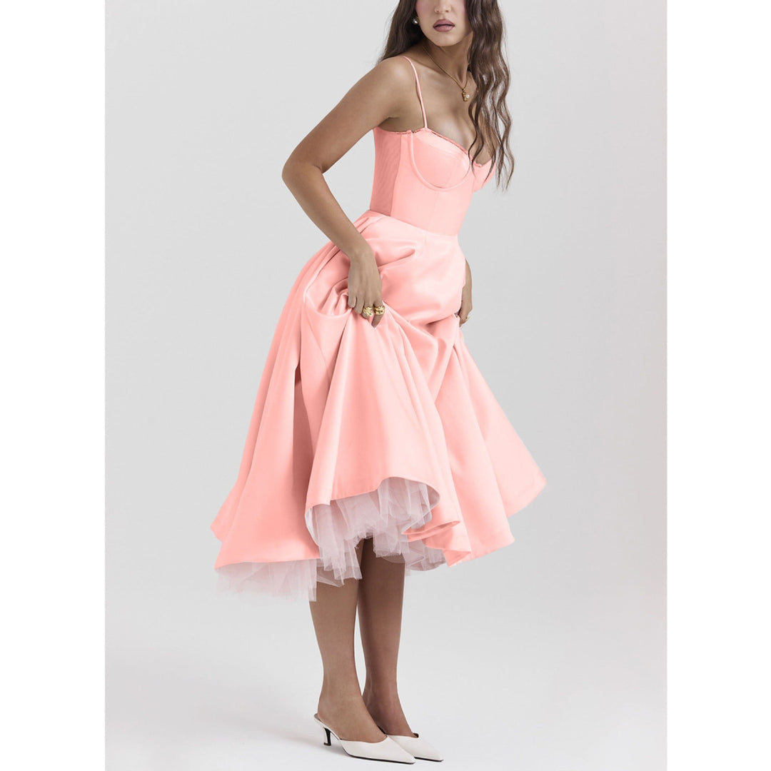 YLIANA | Romantisches Midikleid für die Sommerhochzeit