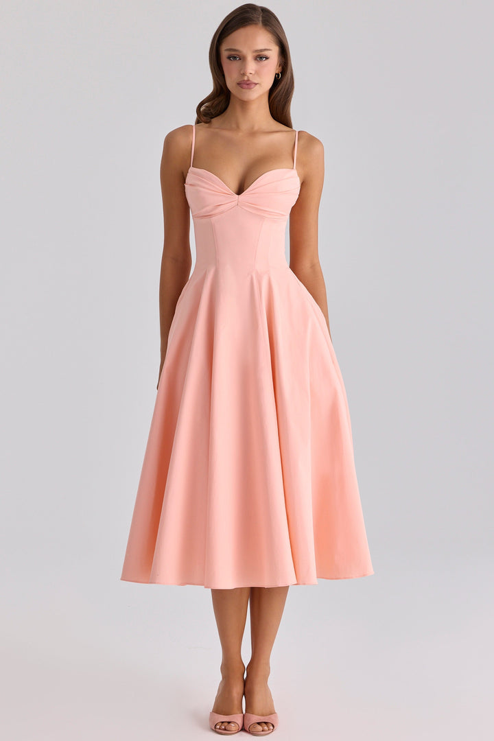 JASMYN | Fließendes Midikleid für die Sommerhochzeit