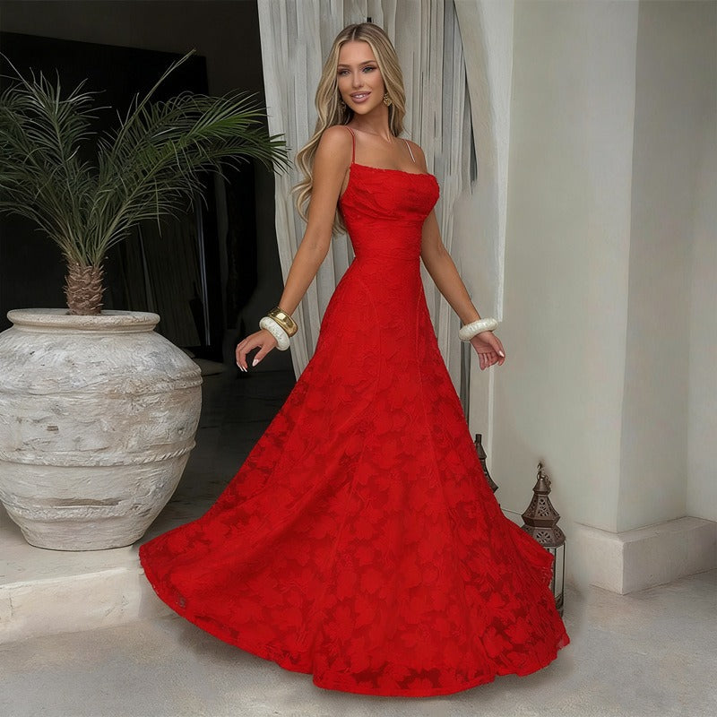 SOFIA | Elegantes Spitzen Maxikleid für Hochzeitsgäste