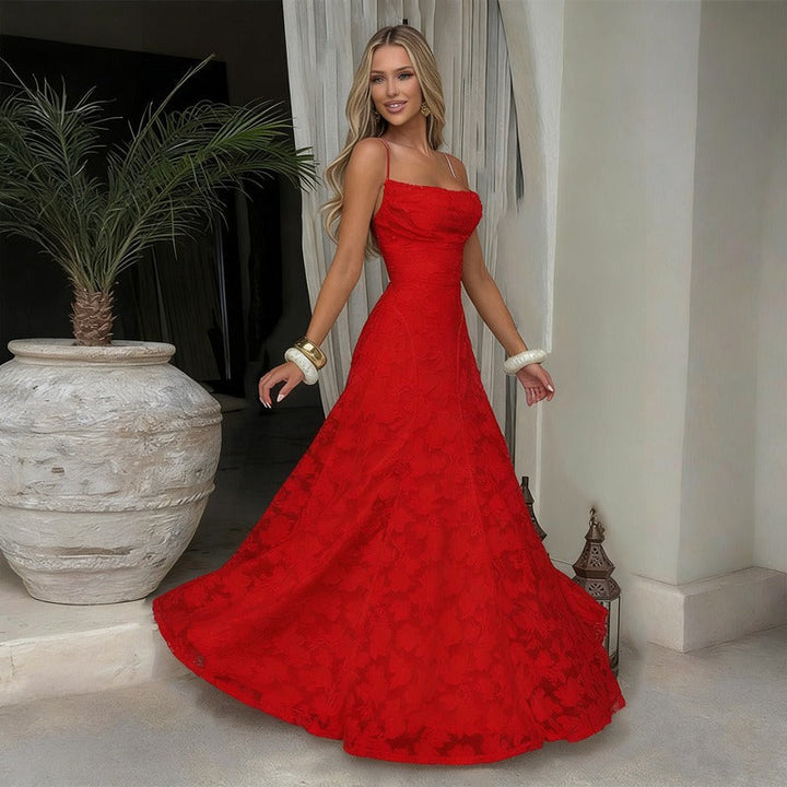 SOFIA | Elegantes Spitzen Maxikleid für Hochzeitsgäste