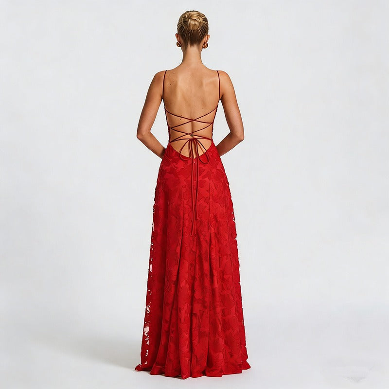 SOFIA | Elegantes Spitzen Maxikleid für Hochzeitsgäste