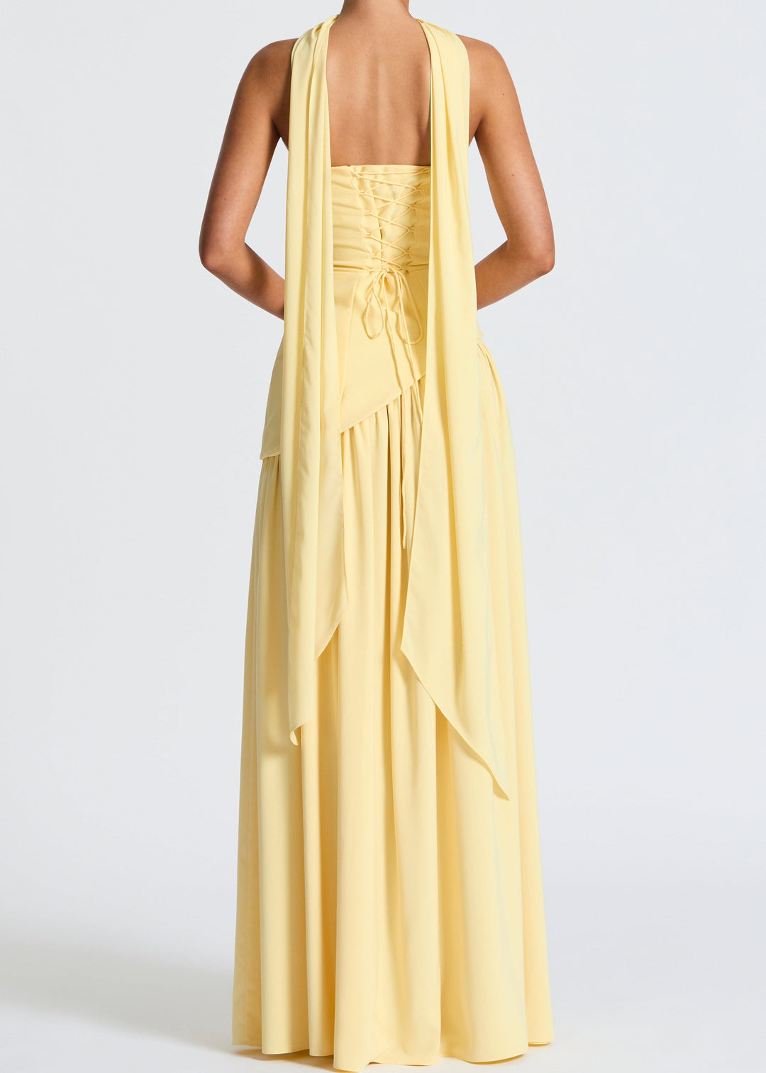 LINA | Trägerloses Maxikleid mit Schlitz für Hochzeitsgäste