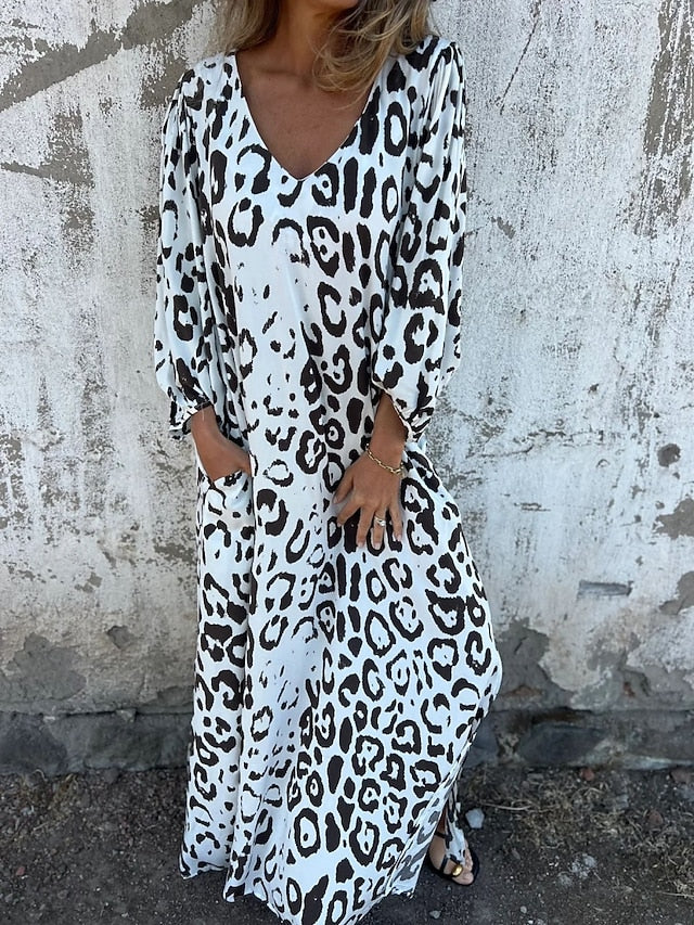 Jessa - Maxikleid Leopard