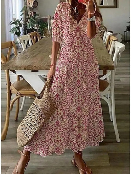 Michaela - Boho Kleid mit Bauchbedeckung